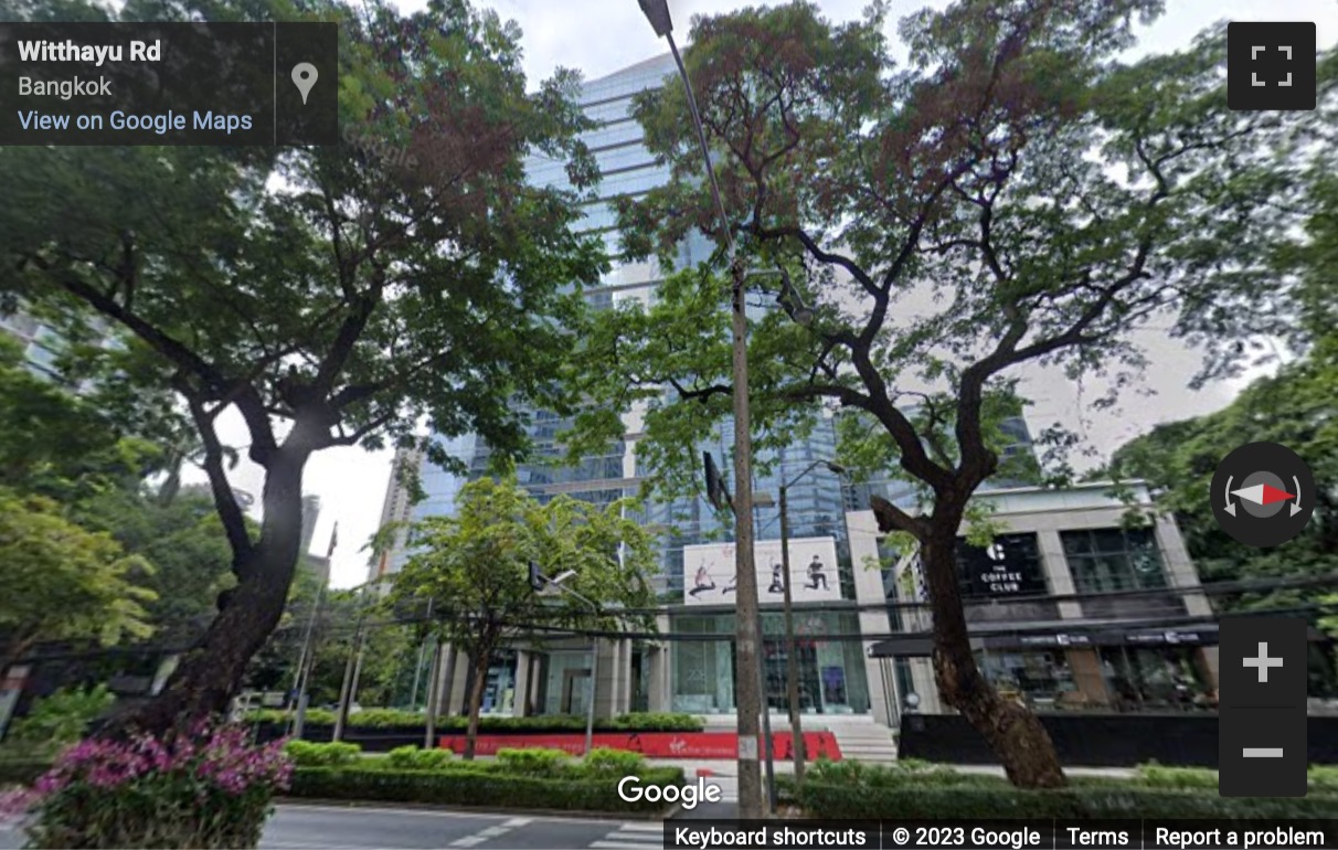 Street View image of 208 Wireless Road (Witthayu Road), Lumpini, Pathum Wan, Bangkok