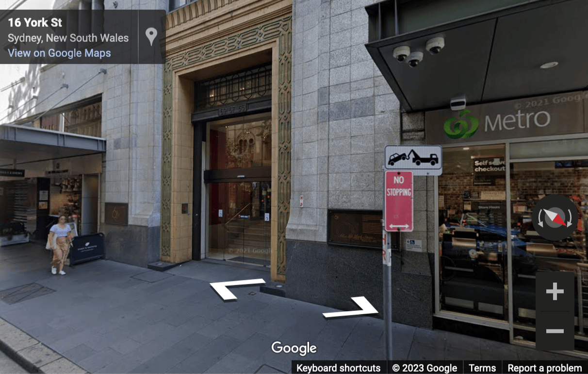 Street View image of 65 York Street, Sydney, New South Wales, Australia