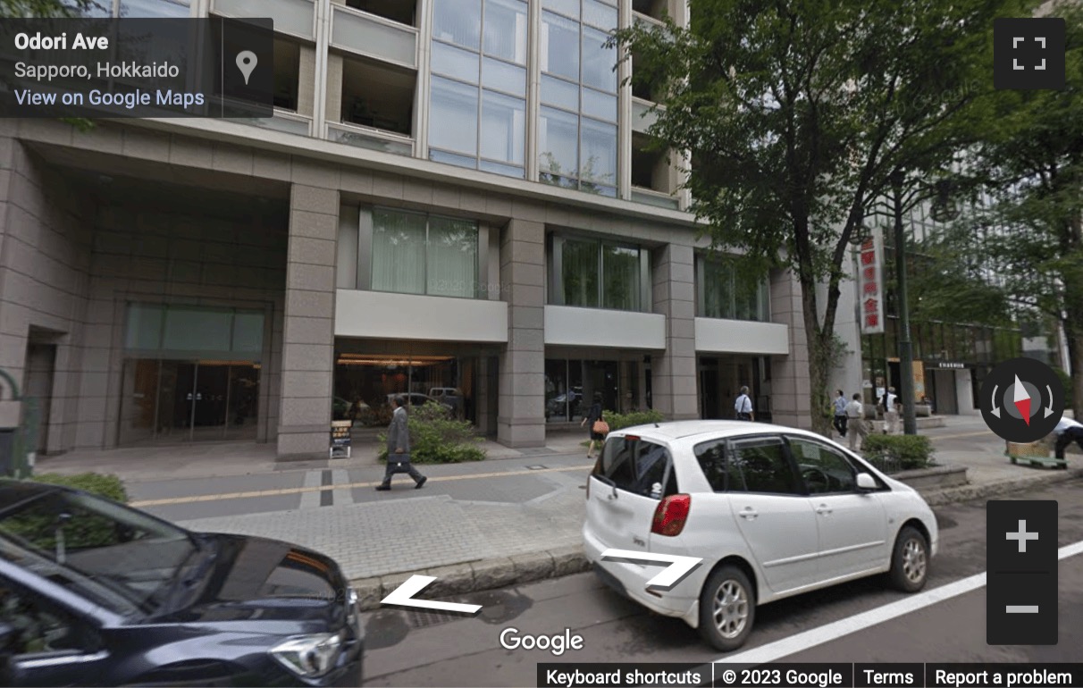 Street View image of 9F Keiwa Odori Building 50, 1-14-2 Odori Nishi, Chuo-ku Sapporo-shi, Hokkaido