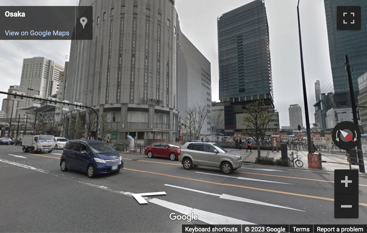 Street View image of Pacific Marks Nishi-Umeda 4F, 2-6-20 Umeda Kita-ku, Osaka, Japan