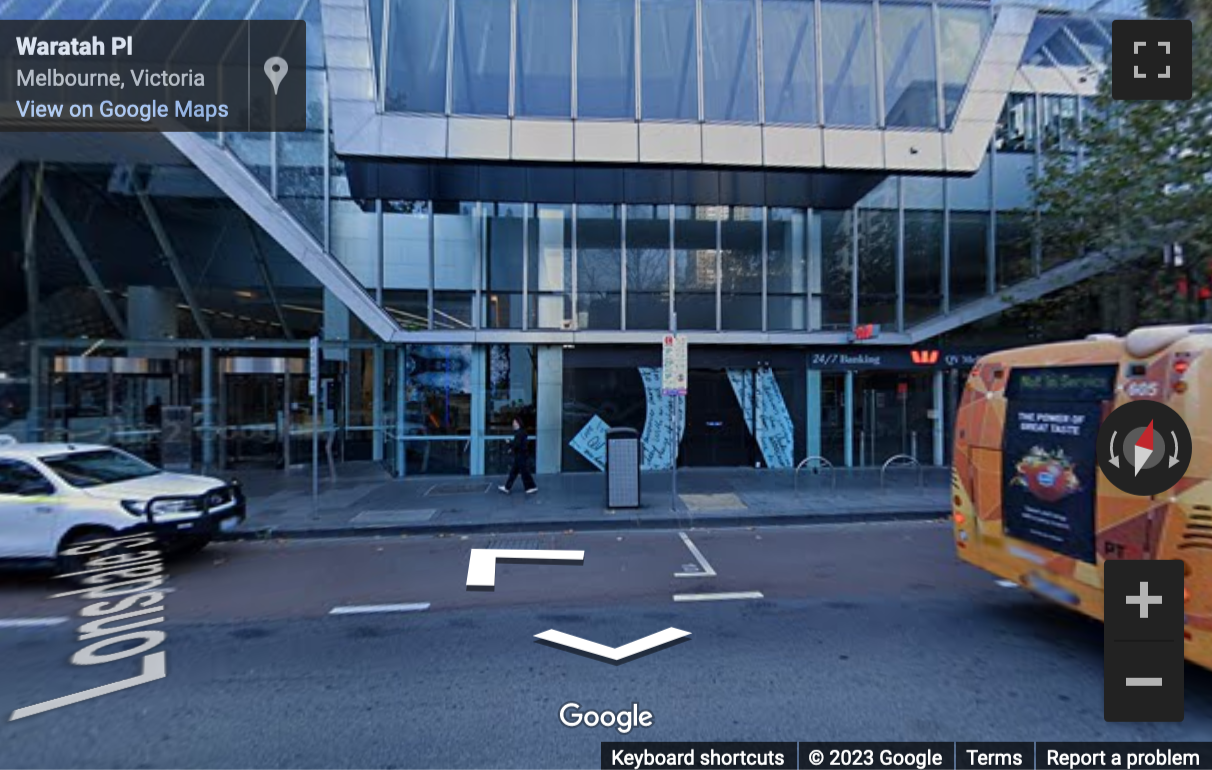 Street View image of Level 19, 180 Lonsdale Street, Melbourne, Victoria, Australia
