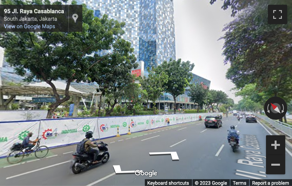 Street View image of EightyEight@Kasablanka Tower A, 18th Floor, Jl. Kasablanka Raya Kav. 88, Jakarta