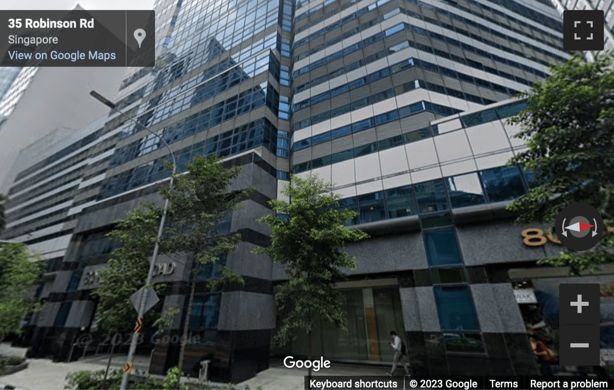 Street View image of Serviced Office Singapore - 80 Robinson Road 10-01