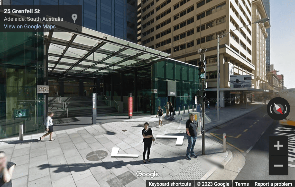 Street View image of Level 21, 25 Grenfell Street, Adelaide, SA 5000, Southern Australia