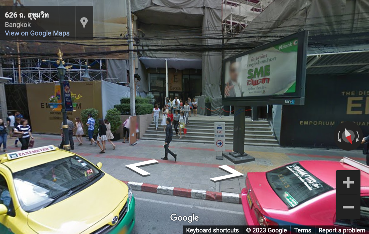 Street View image of Bhiraj Tower, 647 Sukhumvit Road, North Klongton, Vadhana, Bangkok