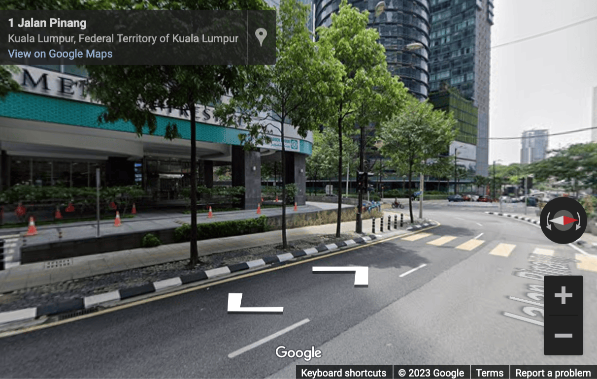 Street View image of Unit 32-1, Level 32, Menara Prestige, No. 1, Jalan Pinang, Kuala Lumpur