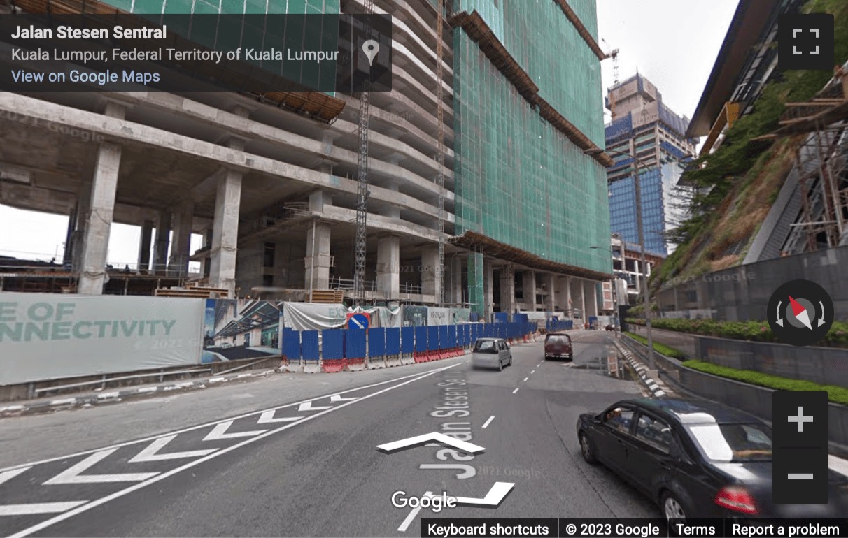 Street View image of 35th Floor, QSENTRAL, Jalan Stesen Sentral, KL Sentral, Kuala Lumpur, Malaysia