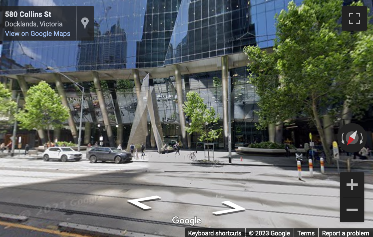 Street View image of Level 21, 567 Collins Street, Melbourne VIC, Melbourne, Victoria, Australia