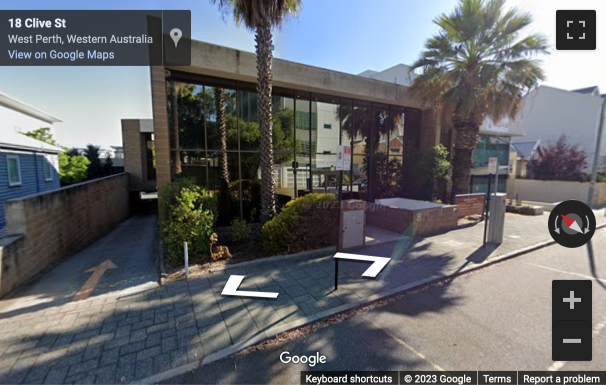 Street View image of Unit 9, 8 Clive Street, West Perth, Perth, Western Australia