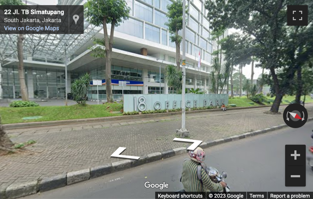 Street View image of 18 Office Park Jl TB Simatupang Kav 18 Jakarta Selatan. , Jakarta, Indonesia