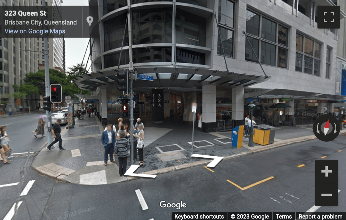 Street View image of Level 18, 324 Queen Street, Brisbane, Queensland, Australia
