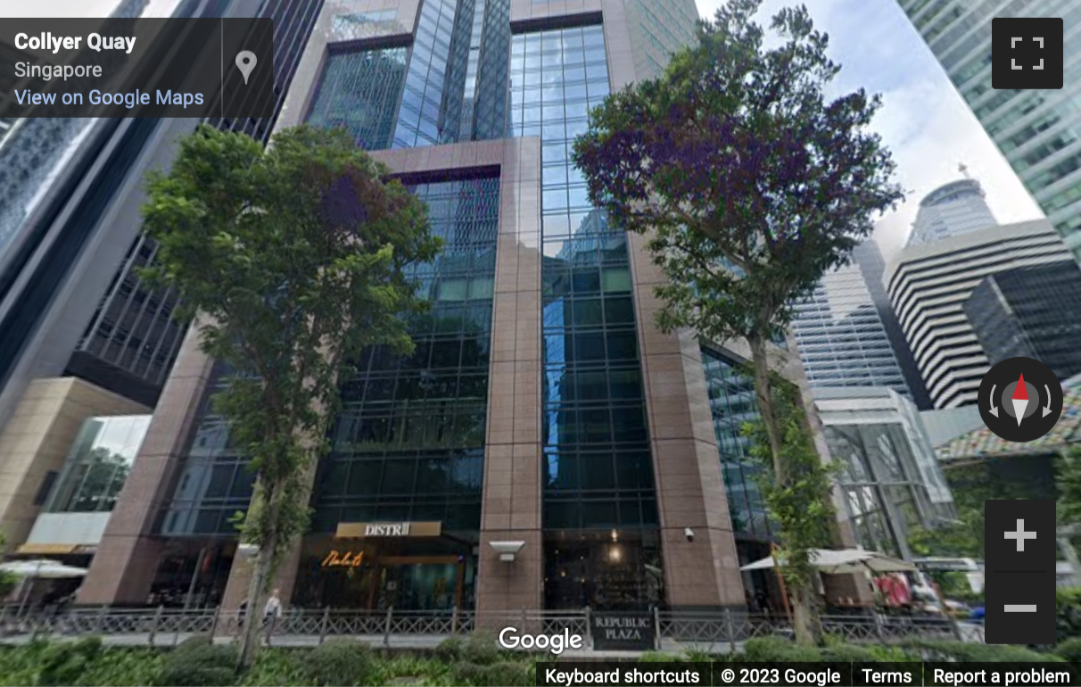 Street View image of Republic Plaza, 9 Raffles Place, Singapore