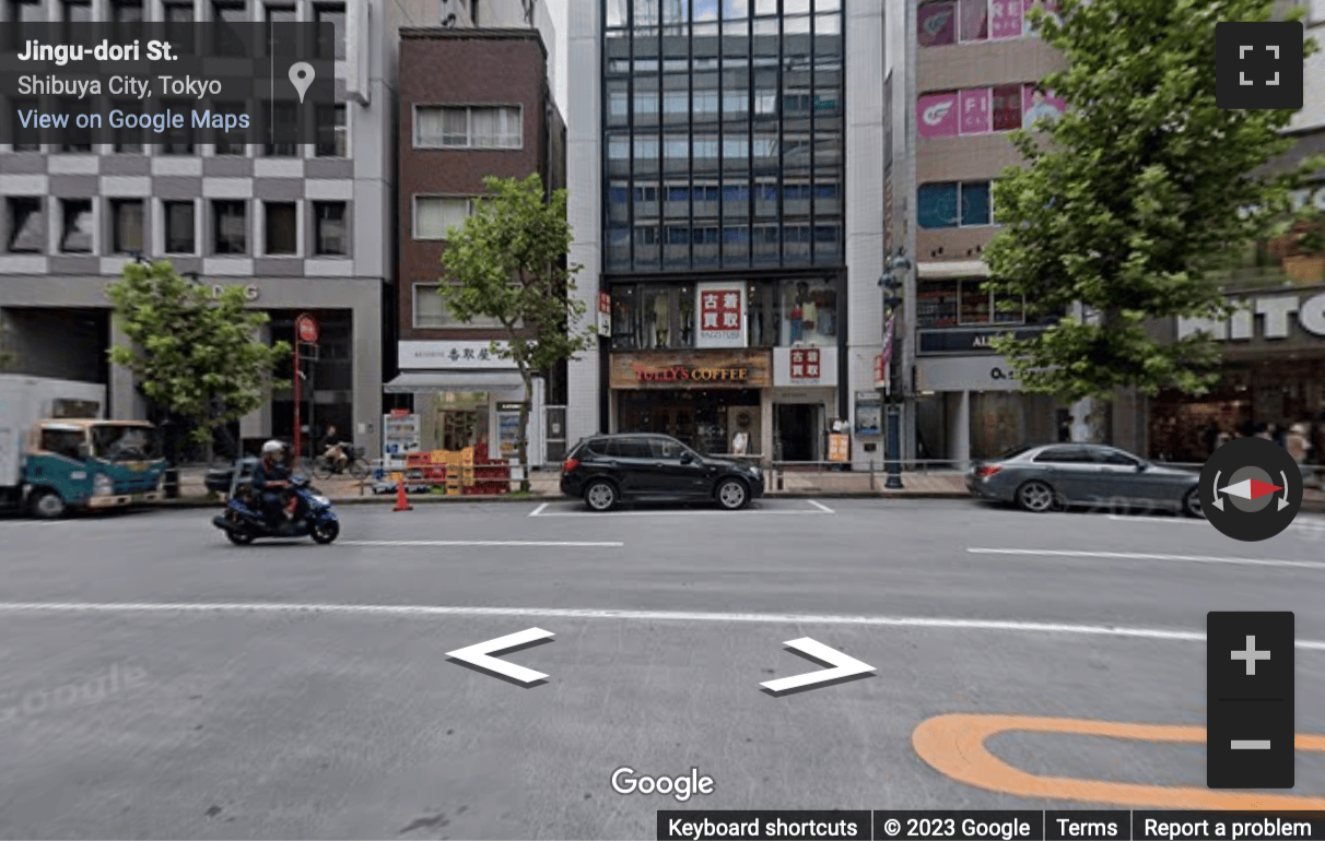 Street View image of 6F 7F & 8F, Shibuya Miyata Building, 1-12-14 Jinnan Shibuyaku, Tokyo