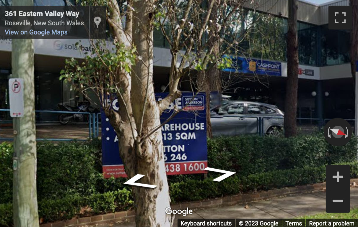 Street View image of 18/390 Eastern Valley Way, Chatswood, NSW, New South Wales, Australia