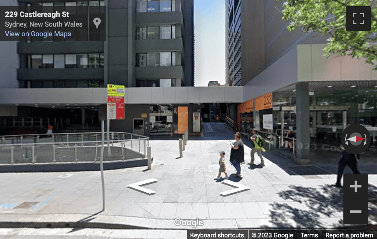 Street View image of Level 21, 233 Castlereagh St, Sydney, New South Wales, Australia