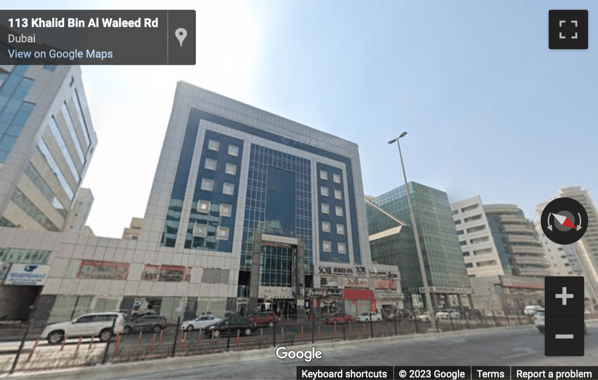 Street View image of Atrium center-bur, Khalid Bin Al Waleed Road (Bank Street), Dubai, United Arab Emirates