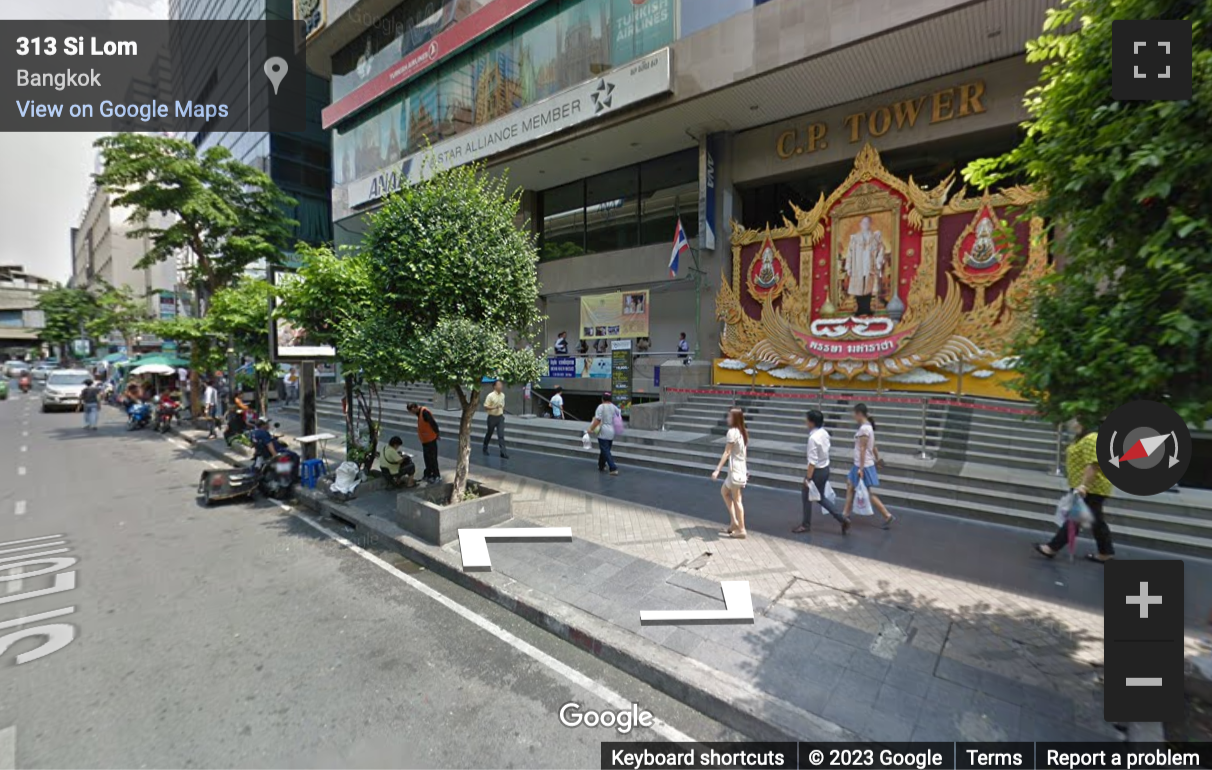 Street View image of Floors 4-6, 281/19-23, Silom Soi 1, Silom, Bangrak, Bangkok, Thailand
