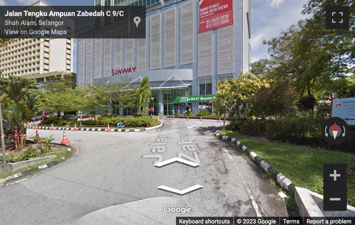 Street View image of Unit 17. 2, Level 17, Wisma Sunway, No. 1 Jalan Tengku Ampuan Zabedah C9/C, Seksyen 9, Selangor Darul