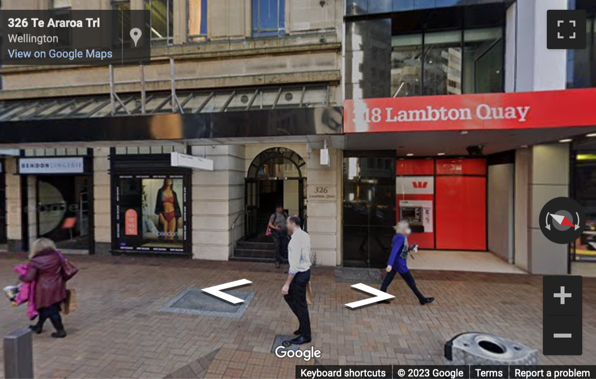 Street View image of Level 2-4, 318 Lambton Quay, Wellington, New Zealand, North Island
