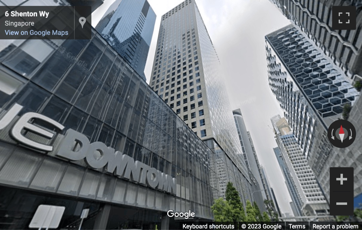 Street View image of 6a Shenton Way, 04-01, Singapore