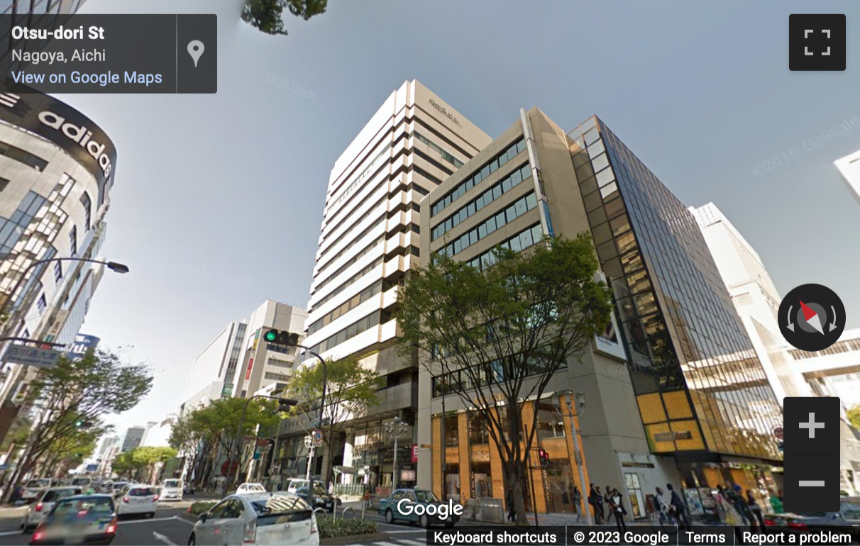 Street View image of 13F Sakae Gas Building, 3-15-33 Sakae, Naka-ku, Aichi-ken, Nagoya City
