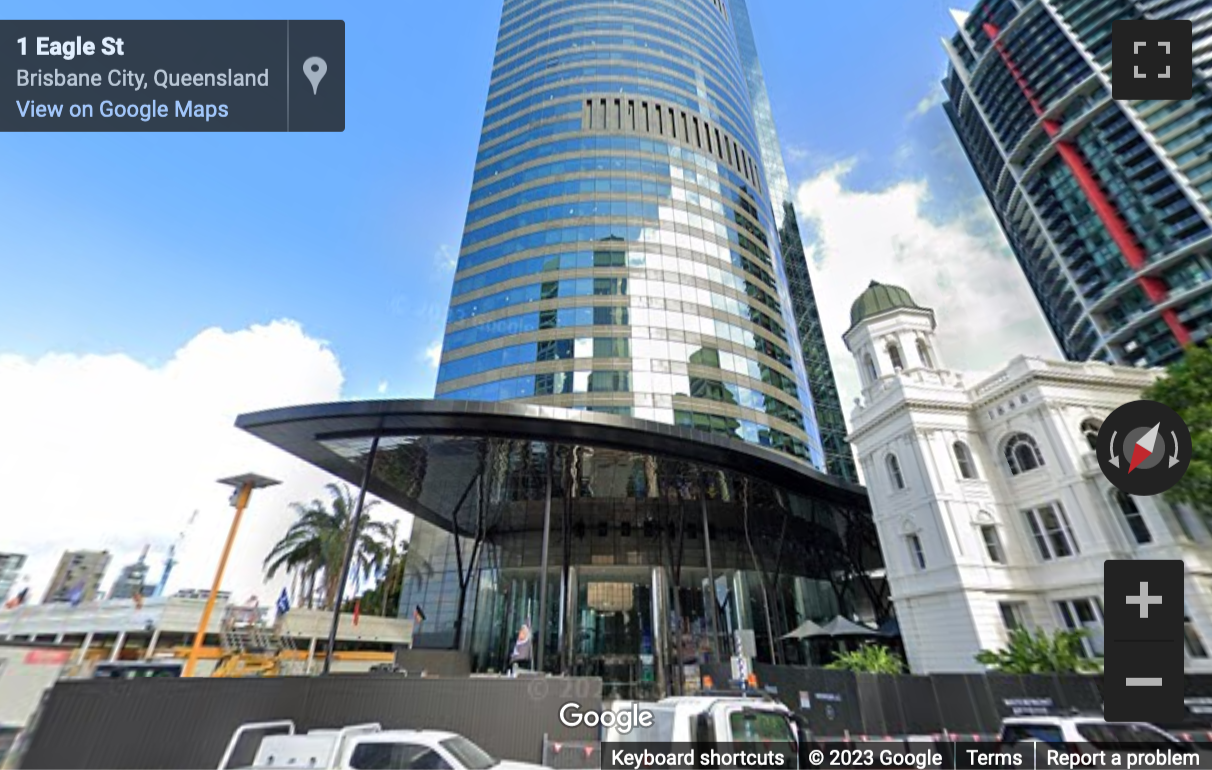 Street View image of Level 34, 1 Eagle Street, Waterfront Place, Brisbane, Queensland