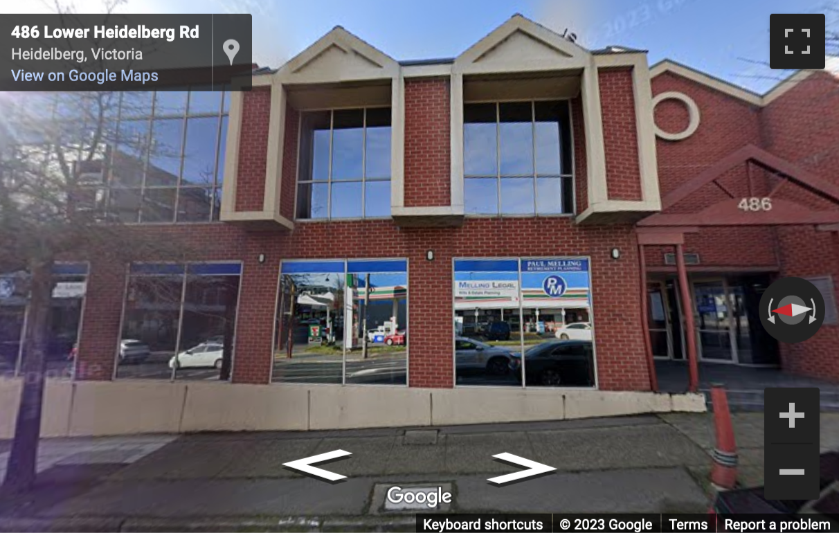 Street View image of Level 1, 486 Lower Heidelberg Road, Melbourne, Victoria
