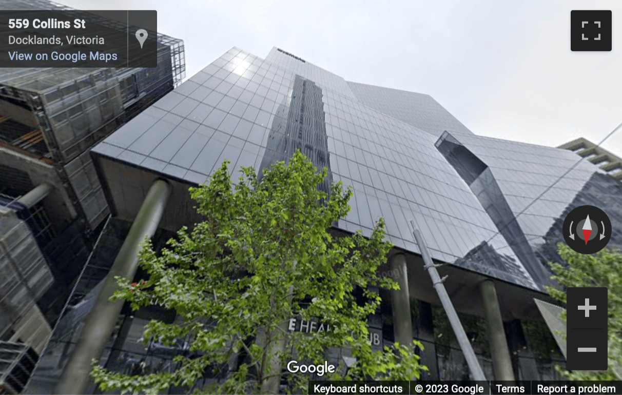 Street View image of Level 19, 567 Collins Street, Melbourne, Victoria