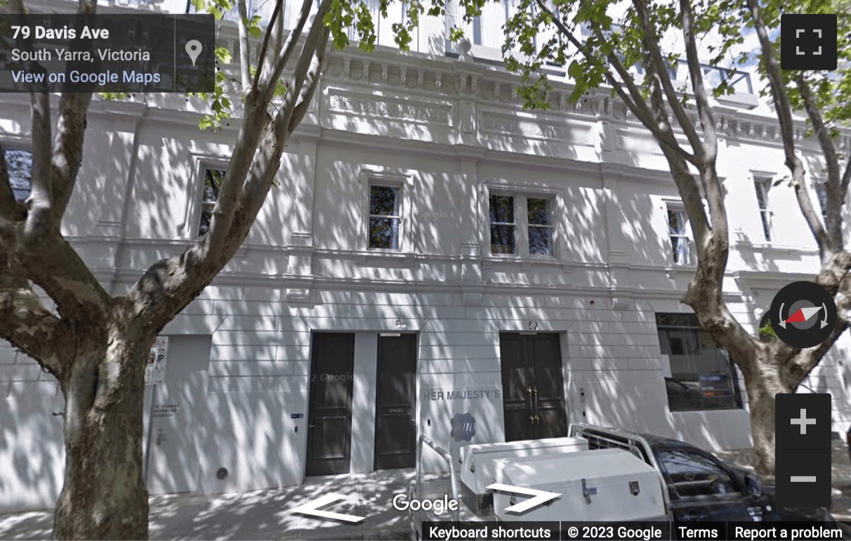 Street View image of Level 1, 54 Davis Avenue, South Yarra, Melbourne, Victoria