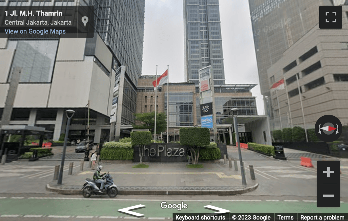 Street View image of The Plaza Office Tower, 41st Floor, Jalan M. H. Thamrin Kav 28-30, Jakarta