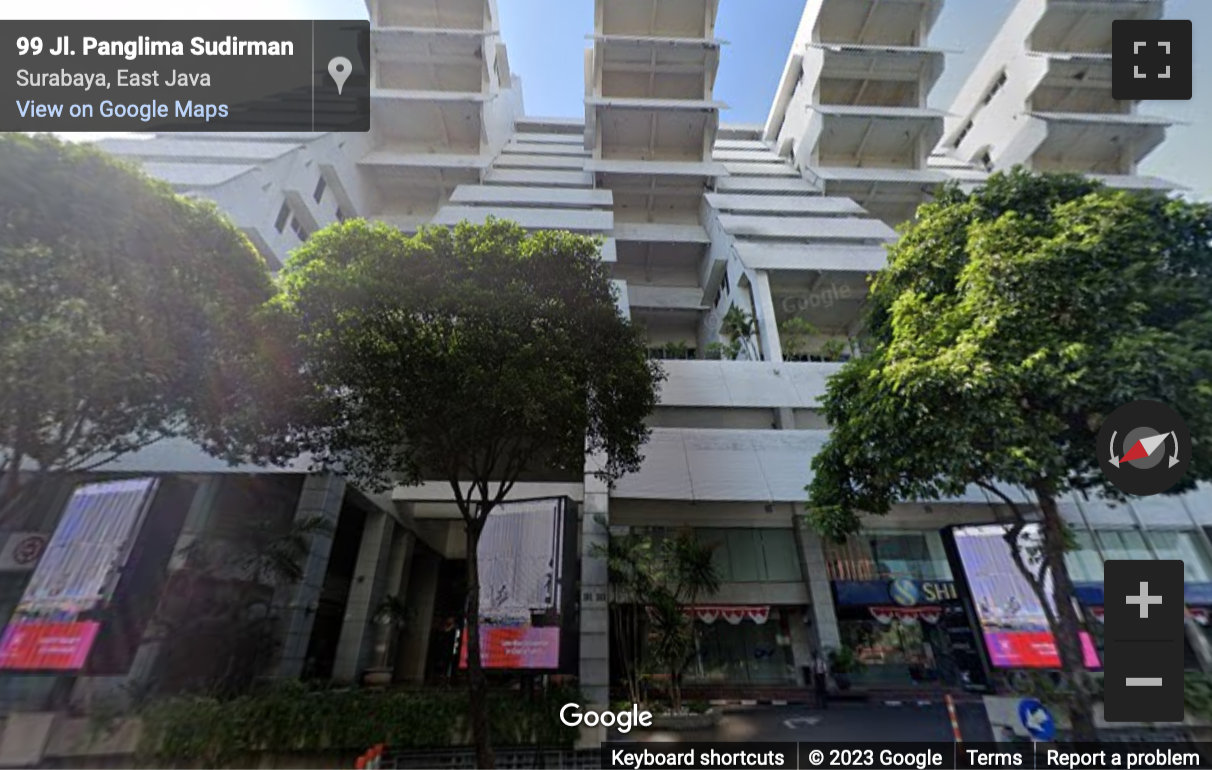 Street View image of Intiland Tower 2, L3, Jl. Panglima Sudirman No. 101-103, Surabaya