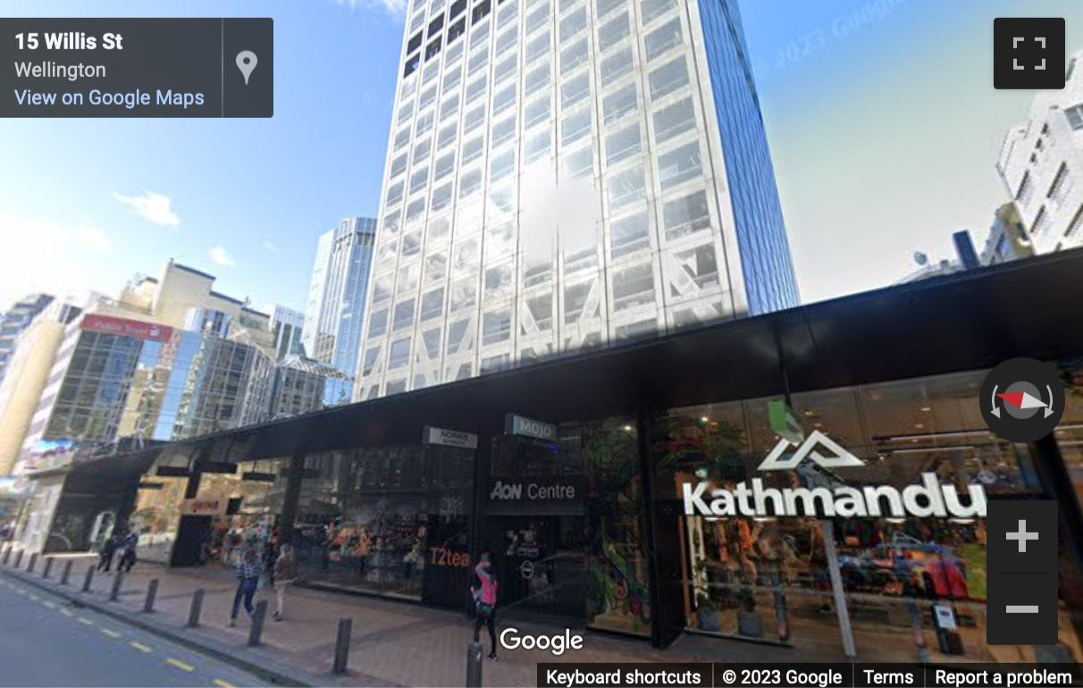 Street View image of State Insurance Tower, L6, 1 Willis Street, Wellington, North Island