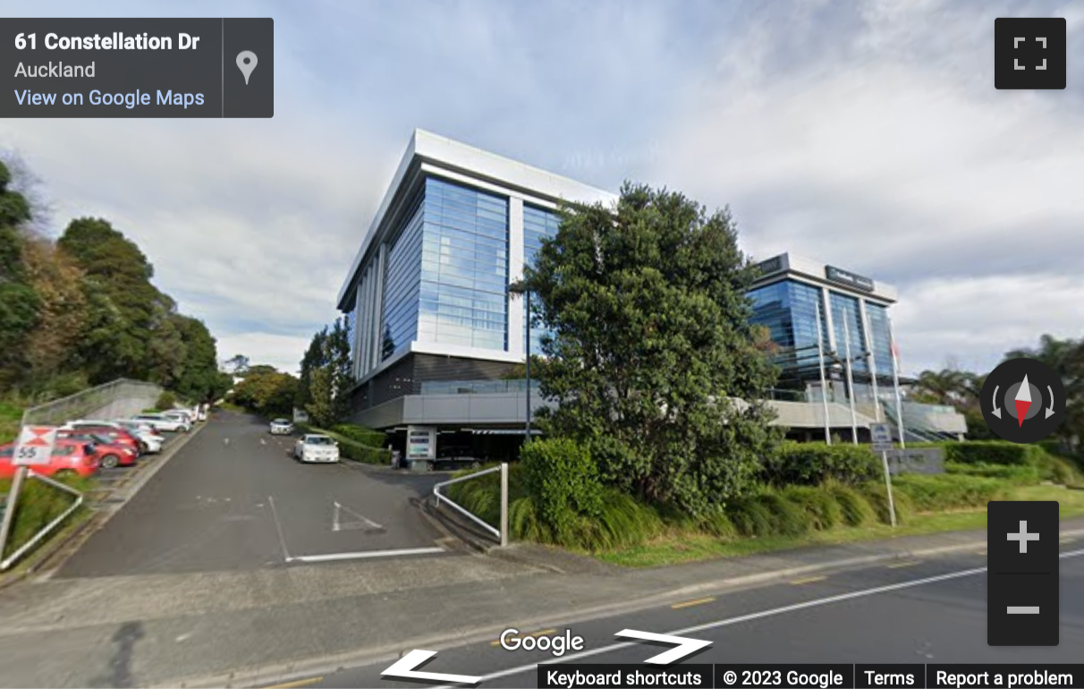 Street View image of North Shore, Level 3, 61 Constellation Drive, Mairangi Bay, Auckland, North Island