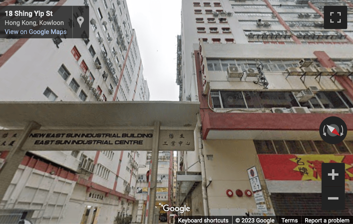 Street View image of 18 Shing Yip Street, Kwun Tong, Hong Kong
