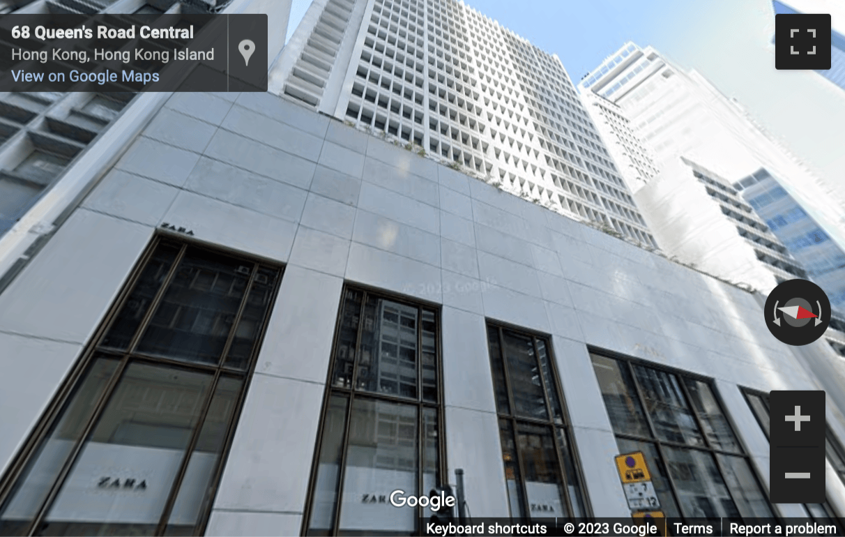 Street View image of 803-805, Peter Building, 58-62 Queen’s Road Central, Hong Kong