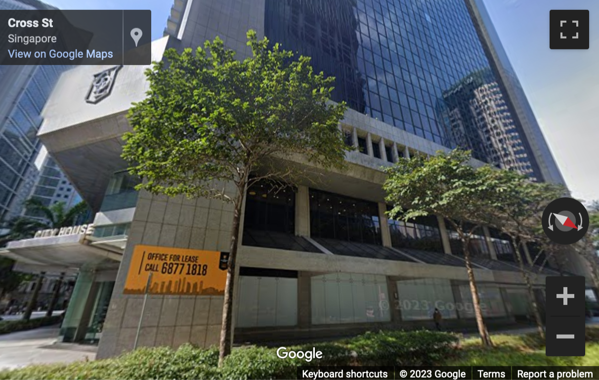 Street View image of 36 Robinson Road Singapore 068877