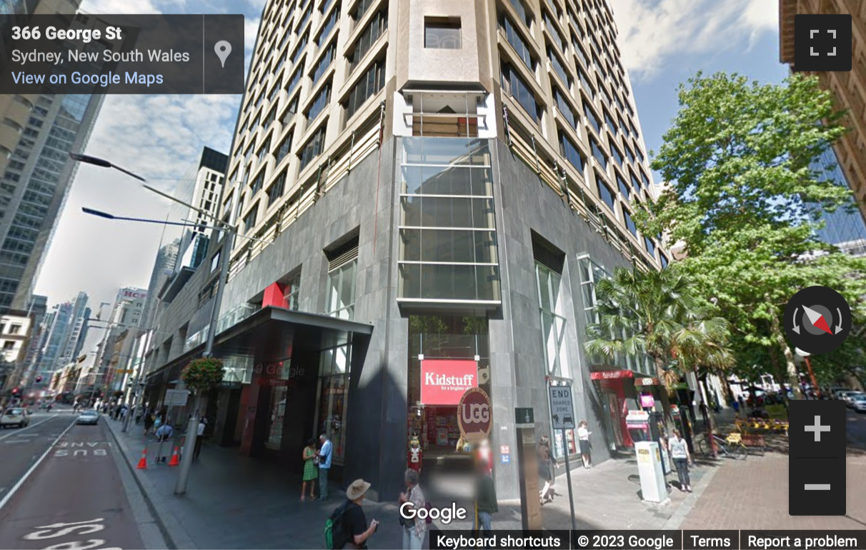 Street View image of 383 George Street, Sydney, New South Wales
