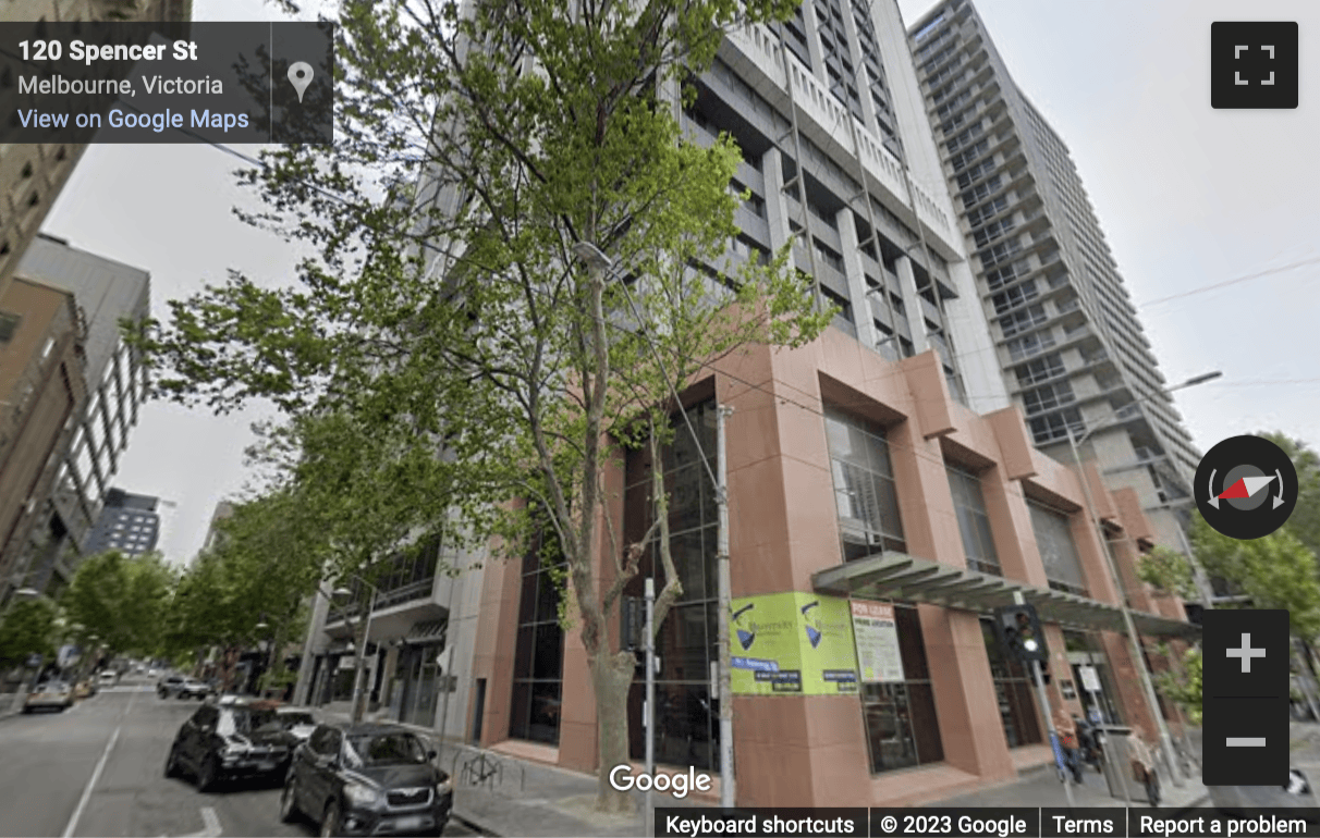 Street View image of 120 Spencer Street, Melbourne, Victoria