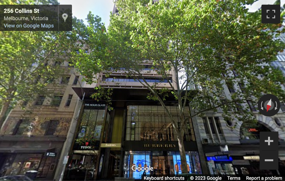 Street View image of 257 Collins Street, Melbourne, Victoria