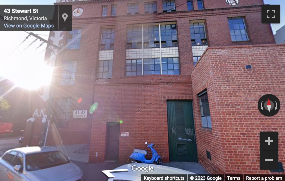 Street View image of 41-43 Stewart Street, Richmond, Melbourne, Victoria