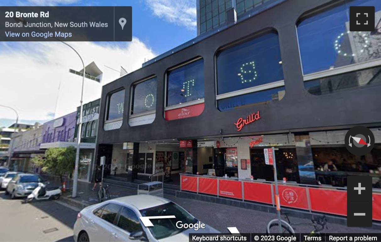 Street View image of 9-13 Bronte Road, Bondi Junction, Sydney, New South Wales