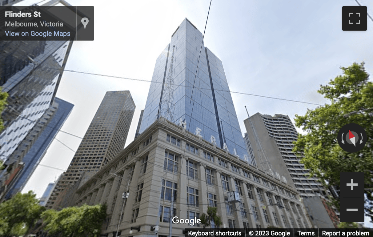Street View image of 8 Exhibition Street, Melbourne, Victoria