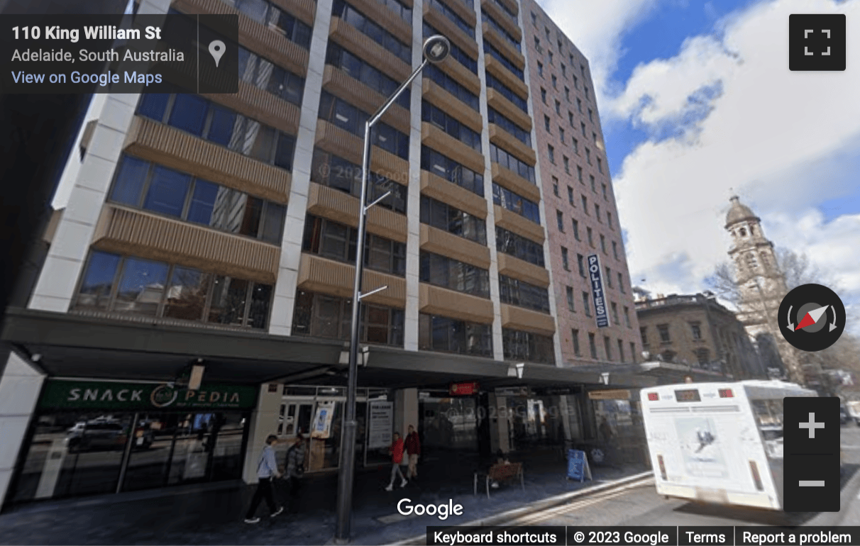 Street View image of 108 King William Street, Adelaide, South Australia
