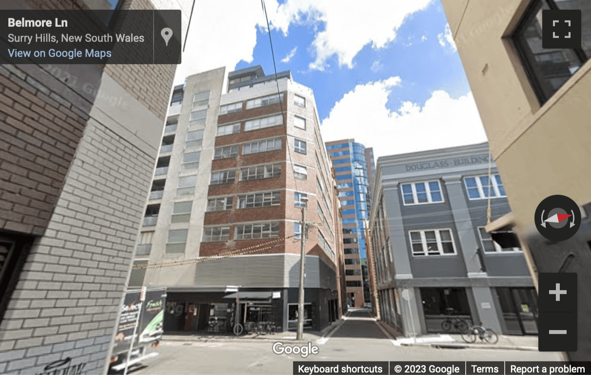 Street View image of 241 Commonwealth Street, Surry Hills, Sydney, New South Wales