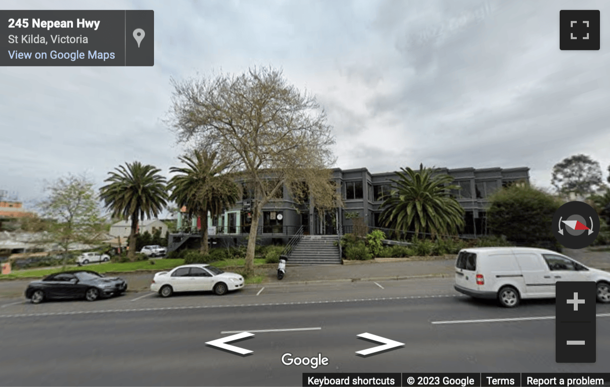 Street View image of 245 St Kilda Road, St Kilda, Melbourne, Victoria