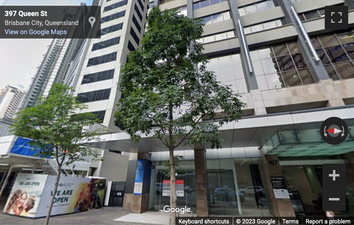Street View image of 167 Eagle Street, Brisbane, Queensland