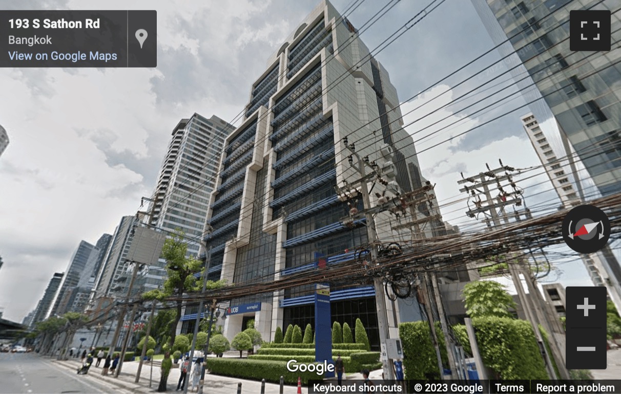 Street View image of AIA Sathorn Tower, Yannawa, Sathorn, Bangkok, 19 S Sathorn Rd, Khwaeng Yan Nawa