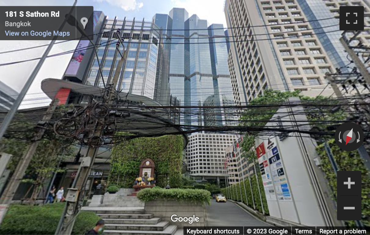 Street View image of 1 Empire Tower, South, 1 Sathorn Road, Yannawa, Sathorn, Bangkok