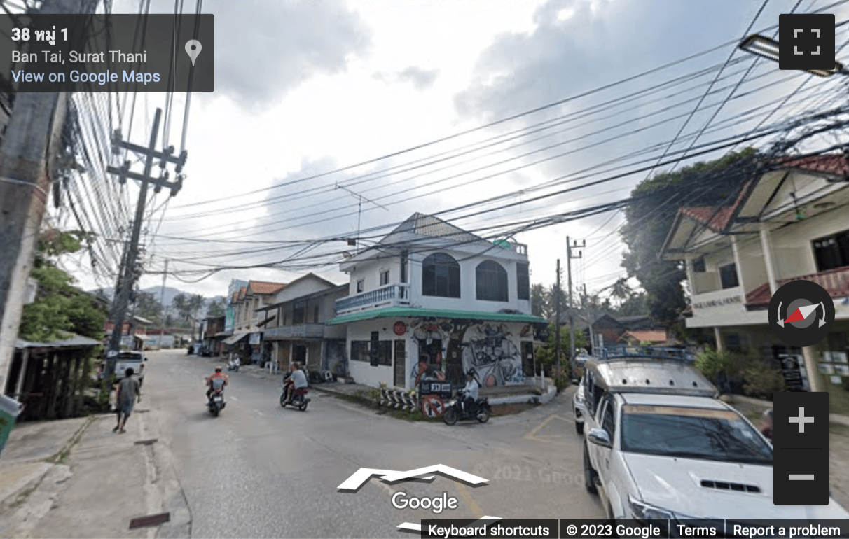 Street View image of 136/1 Moo 1, Baan Tai, Koh Phangan, Surat Thani, Ko Pha Ngan