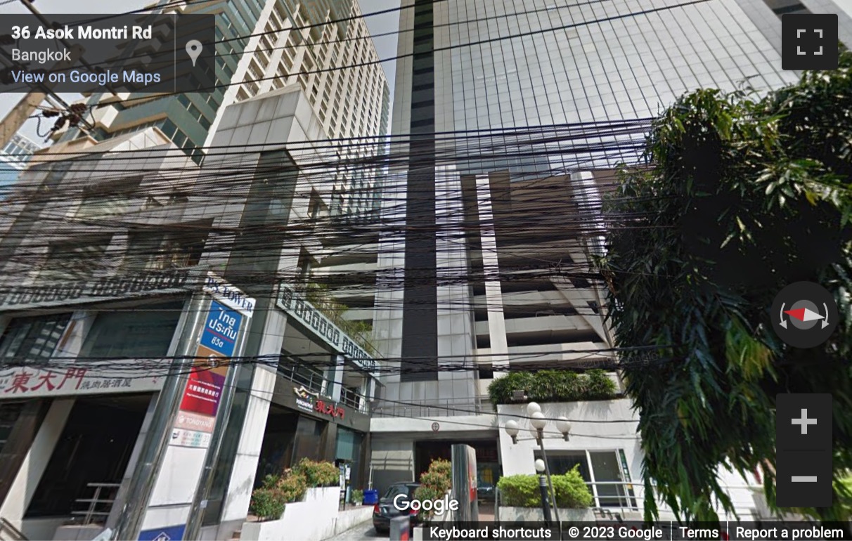 Street View image of 36/105 P.S. Tower Building, Sukhumvit21 Road (Asoke), Klongtoey-nua, Bangkok